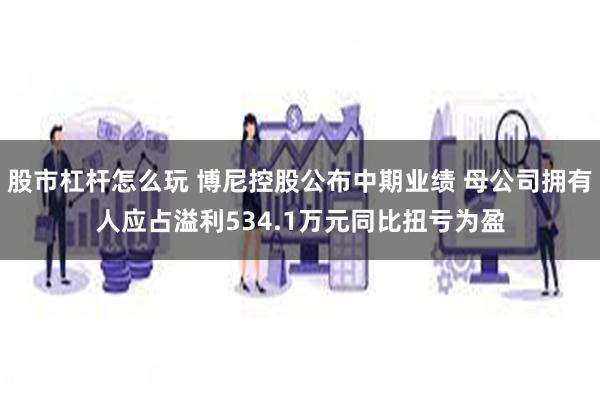 股市杠杆怎么玩 博尼控股公布中期业绩 母公司拥有人应占溢利534.1万元同比扭亏为盈