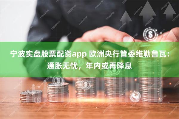 宁波实盘股票配资app 欧洲央行管委维勒鲁瓦：通胀无忧，年内或再降息